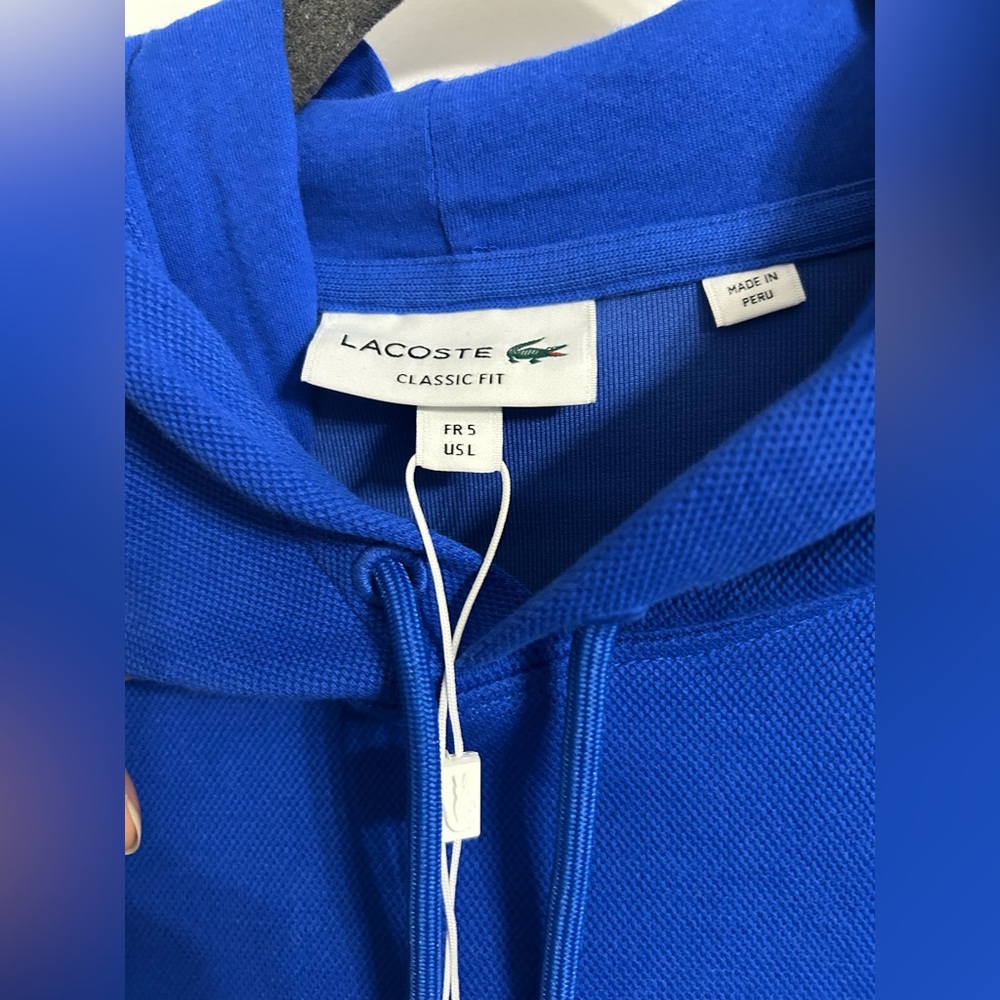 Lacoste Men’s Pique Hoodie - Picture 7 of 15